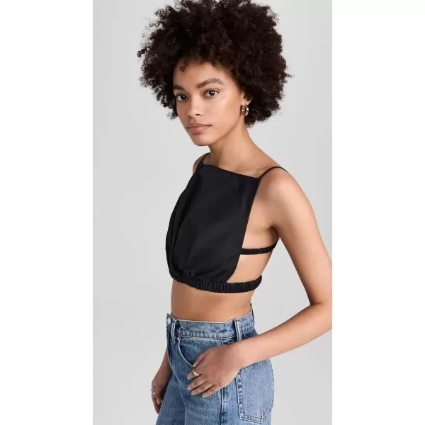 31 Phillip Lim Womens Cropped Twist Front Cami with Open BackBlack