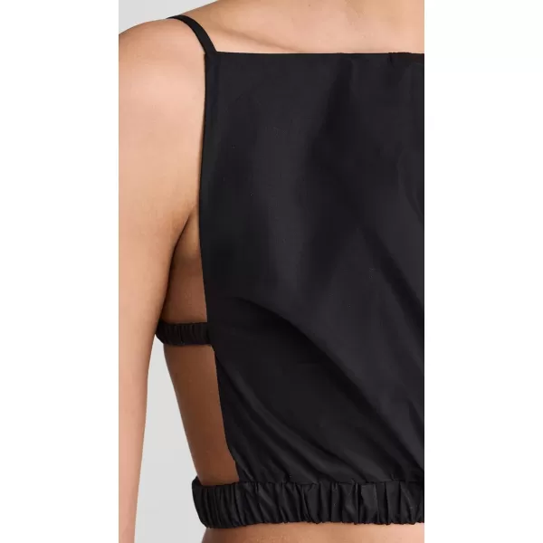 31 Phillip Lim Womens Cropped Twist Front Cami with Open BackBlack