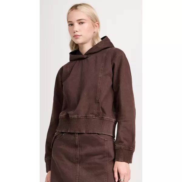 31 Phillip Lim Womens Denim HoodieCoffee