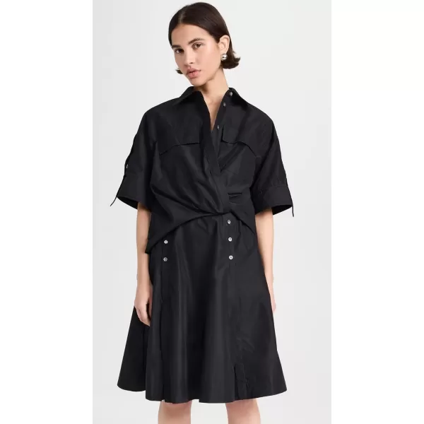 31 Phillip Lim Womens Draped Shirt DressBlack