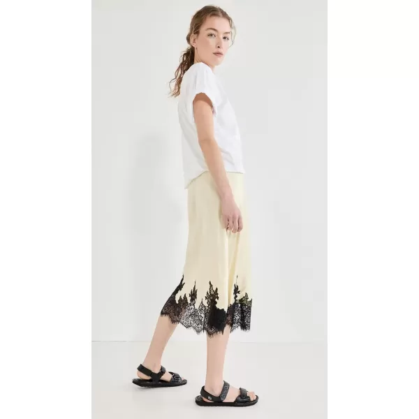 31 Phillip Lim Womens Draped TShirt Slip Combo DressWhiteButter Multi