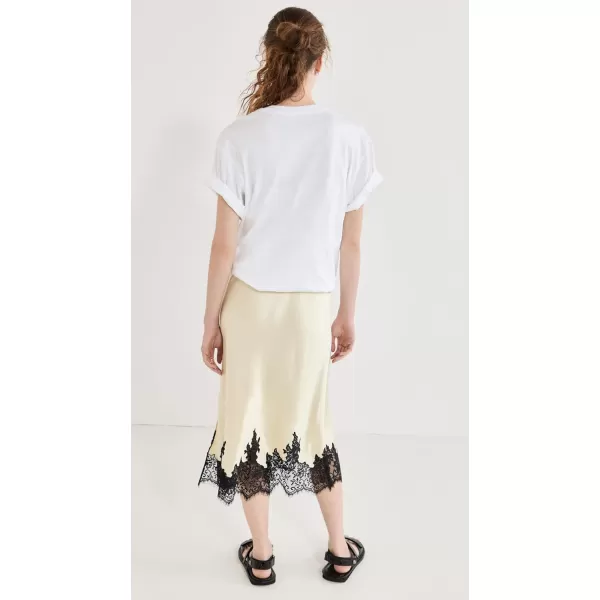 31 Phillip Lim Womens Draped TShirt Slip Combo DressWhiteButter Multi