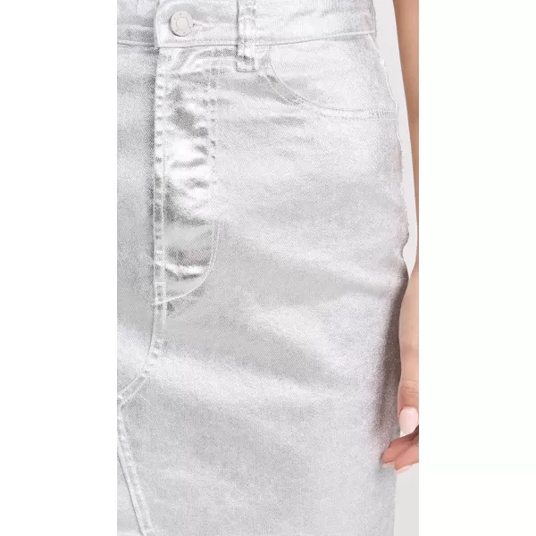 3x1 Womens Elizabella SkirtCoated Silver