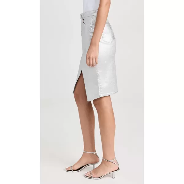 3x1 Womens Elizabella SkirtCoated Silver