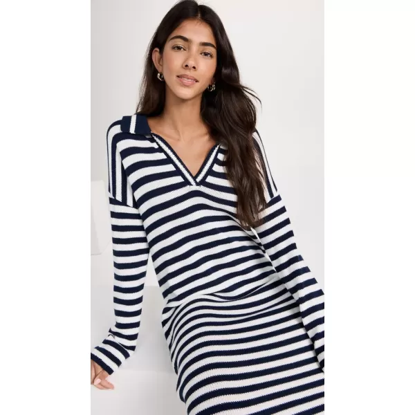 525 Womens Stripe Polo Maxi Dress525 Womens Stripe Polo Maxi Dress