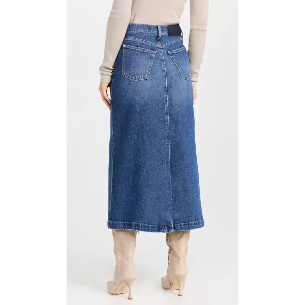 7 For All Mankind Womens Classic Maxi Denim SkirtExplorer