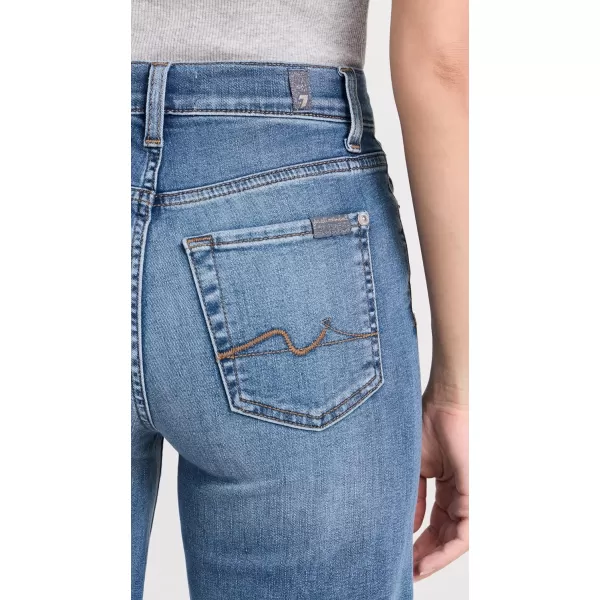 7 For All Mankind Womens Cropped Alexa JeansSapphire Blue