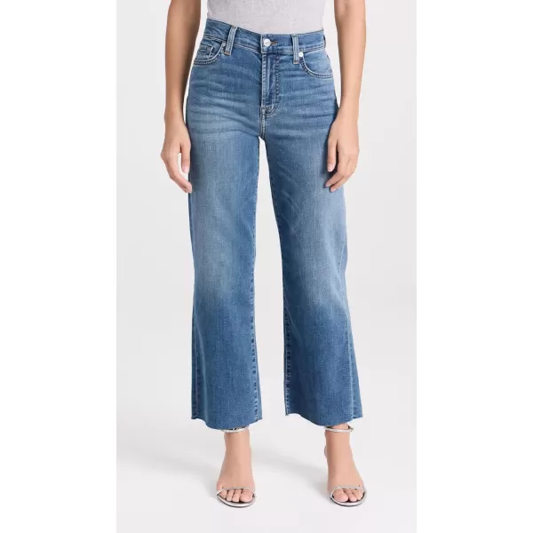 7 For All Mankind Womens Cropped Alexa JeansSapphire Blue