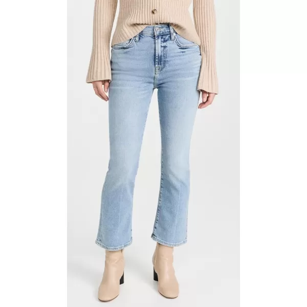 7 For All Mankind Womens HighWaisted Slim Kick Fit Jeans in MustMust