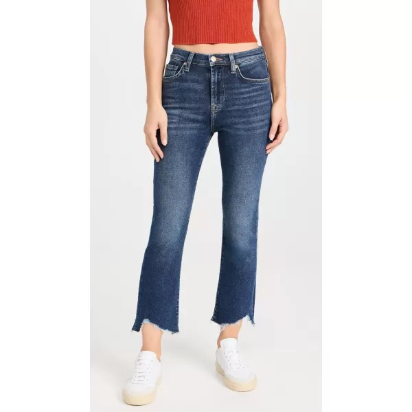 7 For All Mankind Womens Hw Slim Kick JeansDeep Soul