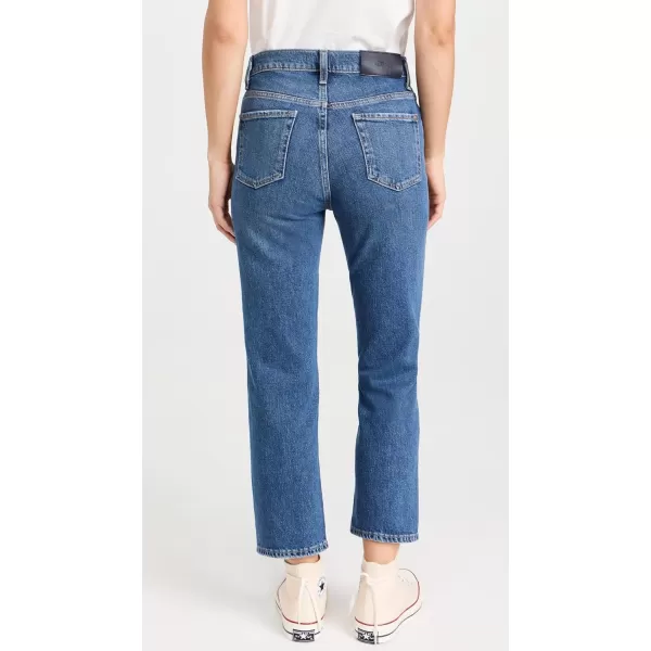 7 For All Mankind Womens Logan Stovepipe Straight Leg Jeans in ExplorerExplorer