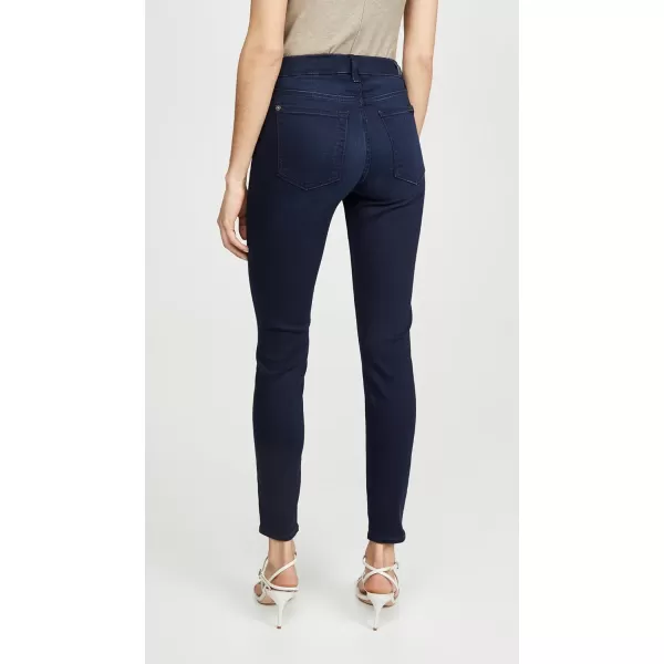 7 For All Mankind Womens Mid Rise Skinny Fit Ankle JeansSlim Illusion Twilight Blue