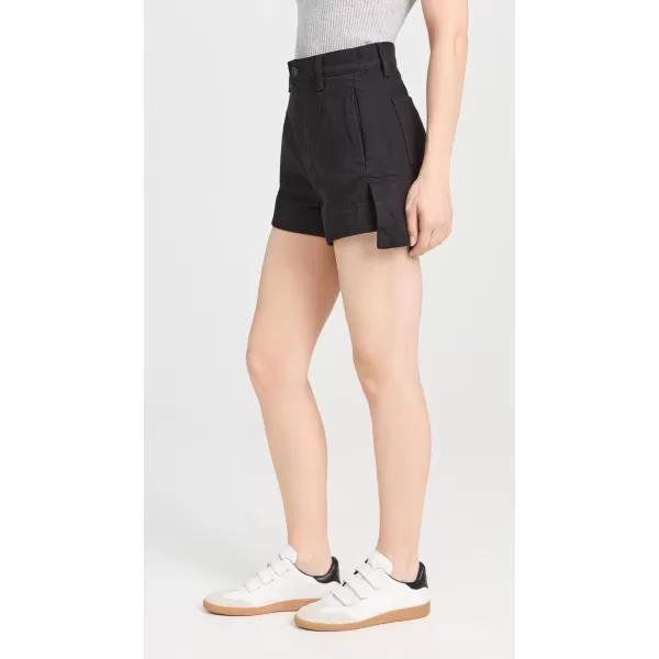 7 For All Mankind Womens Tailored Slouch ShortsBlack