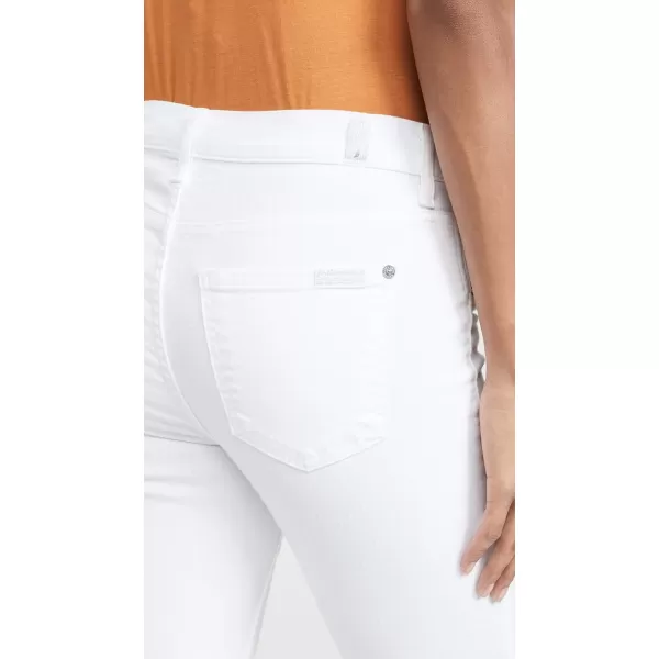 7 For All Mankind Womens The Ankle Skinny Maternity JeansClean White