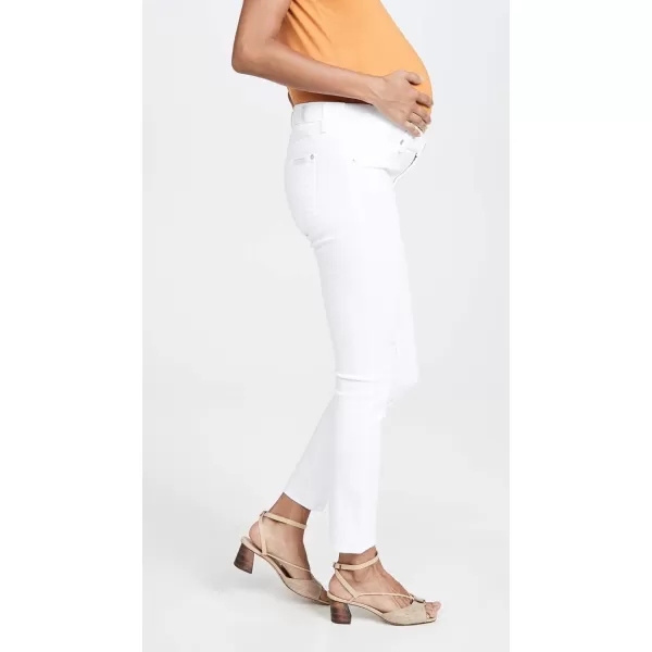 7 For All Mankind Womens The Ankle Skinny Maternity JeansClean White