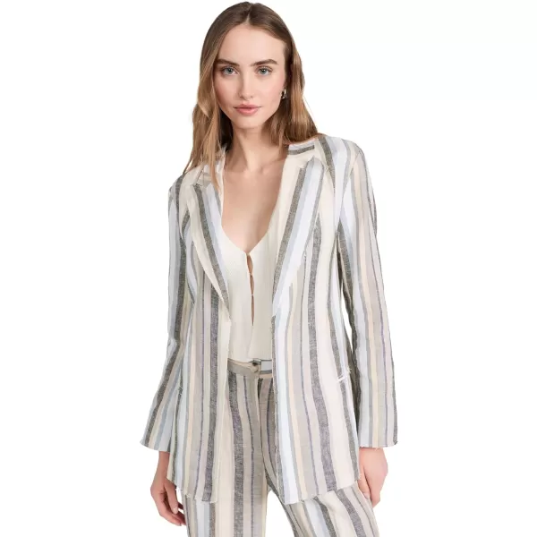 87Origins Womens Ategun Linen Suit Jacket Stripe 687Origins Womens Ategun Linen Suit Jacket Stripe 6