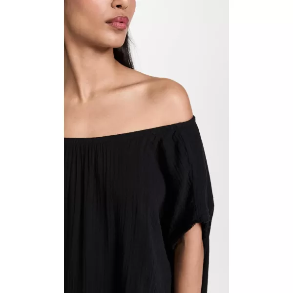 9seed Womens Moonstone Off Shoulder CaftanBlack