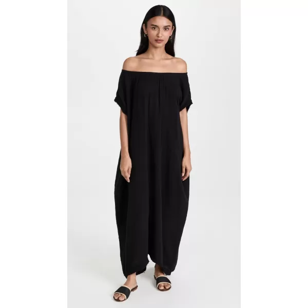 9seed Womens Moonstone Off Shoulder CaftanBlack