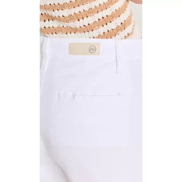 AG Adriano Goldschmied Womens Caden High Rise Tailored Trouser ShortWhite