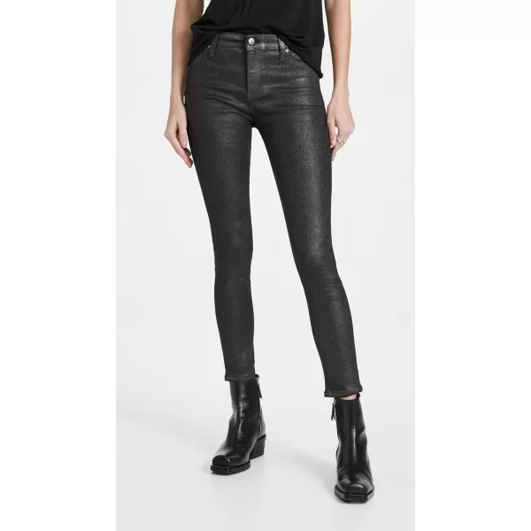 AG Adriano Goldschmied Womens Farrah Skinny Ankle JeansLuminous Gunmetal