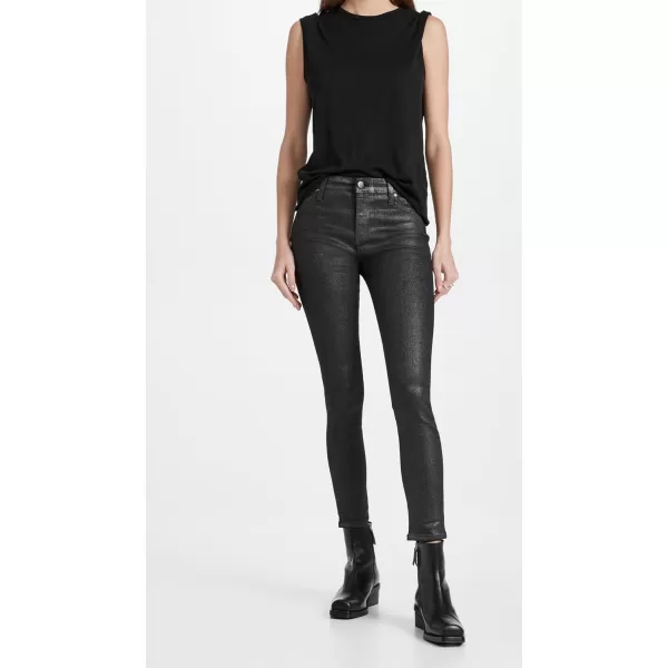 AG Adriano Goldschmied Womens Farrah Skinny Ankle JeansLuminous Gunmetal