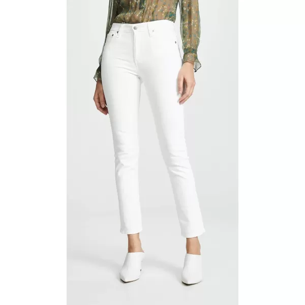 AG Adriano Goldschmied Womens Mari Straight Leg Jeans1 Year Tonal White