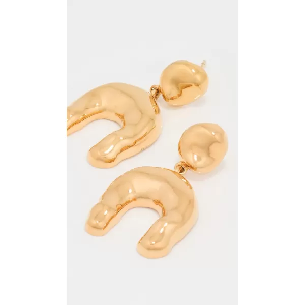 AGMES Womens Wishbone EarringsGold