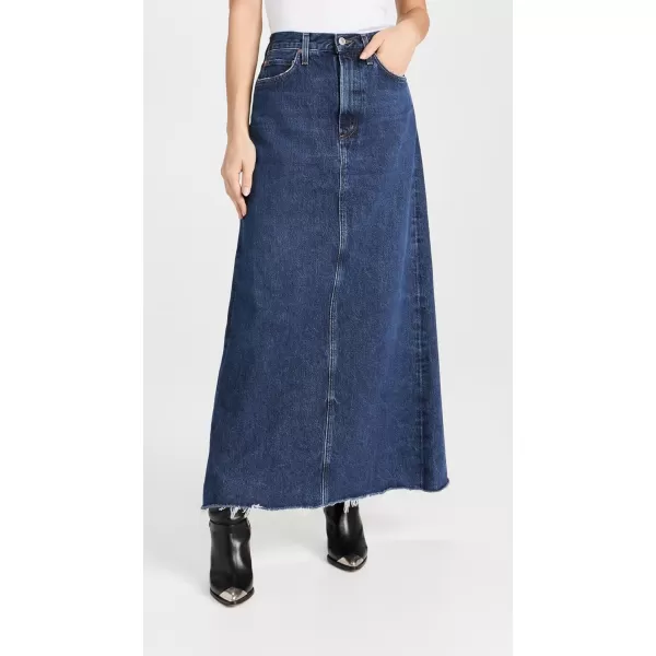 AGOLDE Womens Hilla Denim SkirtPathway