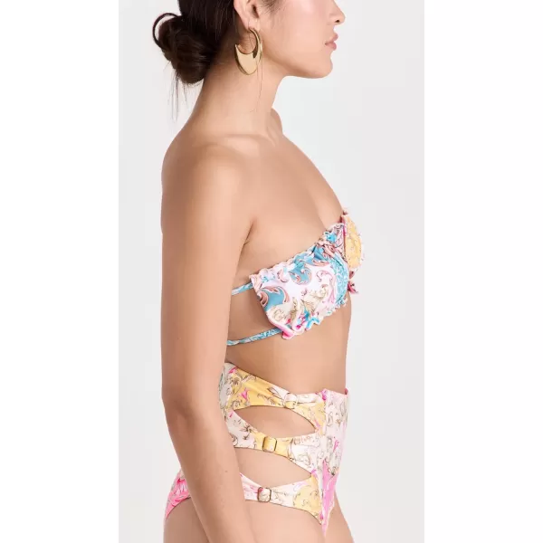 AGUA BENDITA Womens Jenny Merzin Bikini TopMulticolor