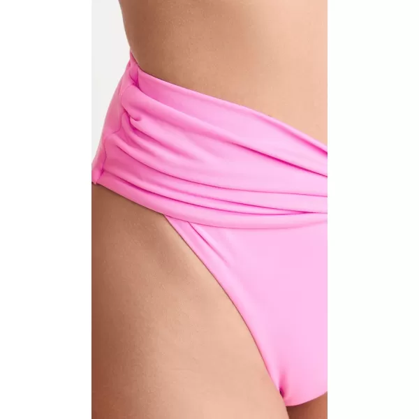 AGUA BENDITA Womens Lily Ross Solid Bikini BottomsPink