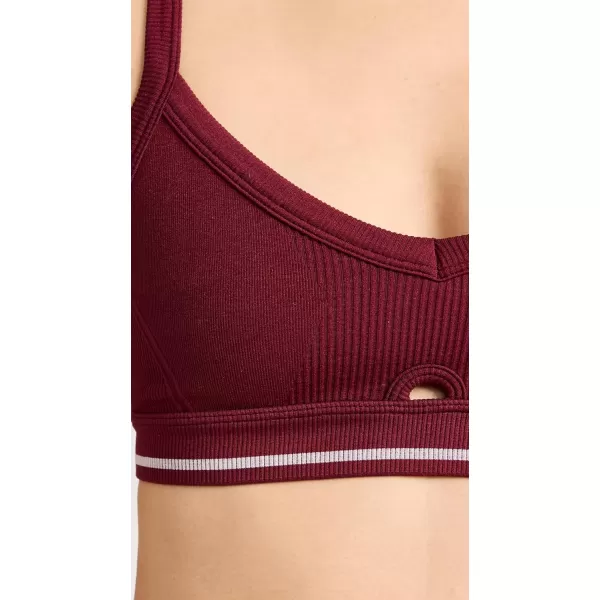 ALALA Womens Barre Cami BraGarnetWhite