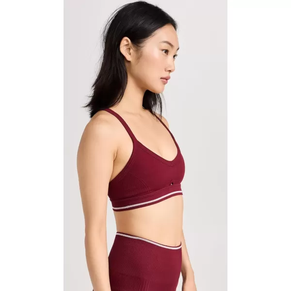 ALALA Womens Barre Cami BraGarnetWhite