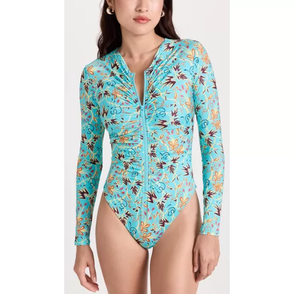 ALC Womens Ansel One Piece SwimsuitGrotto Multi