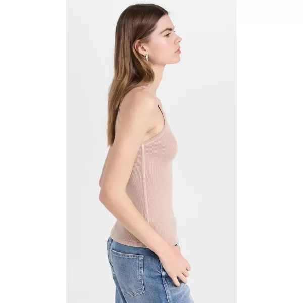 AMO Womens Long Rib TankParchment