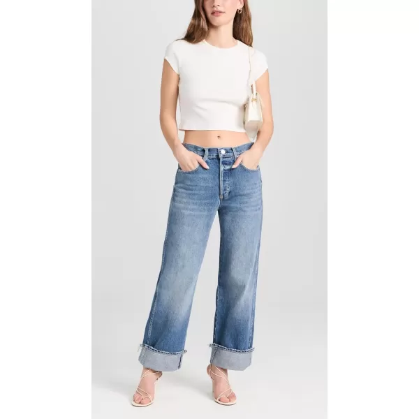 AMO Womens Sonia Cuffed JeansTaboo