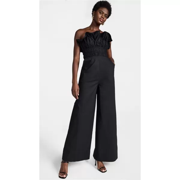 AMUR Womens Averill Strapless JumpsuitBlack