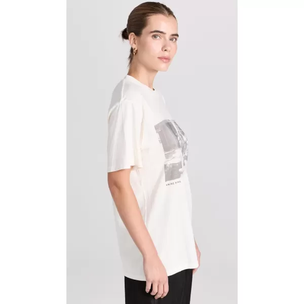 ANINE BING Womens Lili Tee Ab X to X Rolling StonesIvory