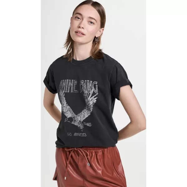 ANINE BING Womens Lili Tee EagleBlack