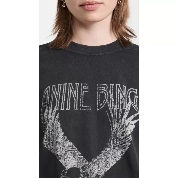 ANINE BING Womens Lili Tee EagleBlack