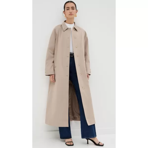 ANINE BING Womens Randy Maxi Trench CoatTaupe