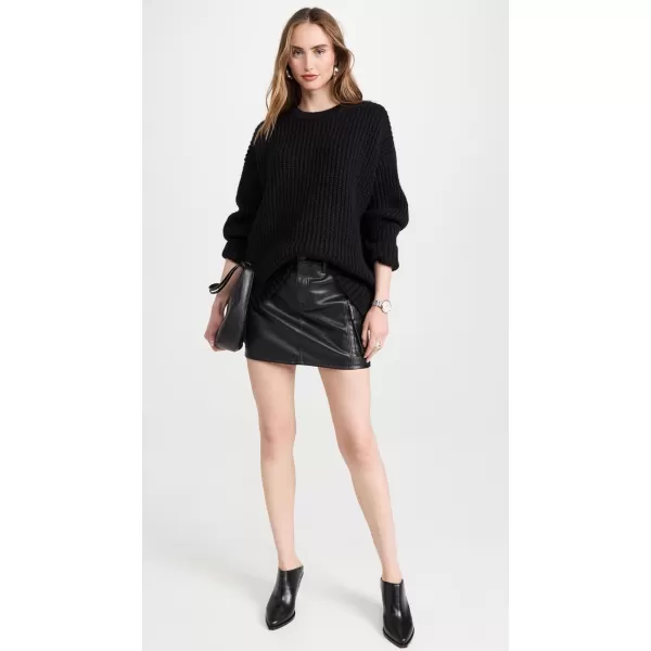 ANINE BING Womens Sydney Crew SweaterBlack