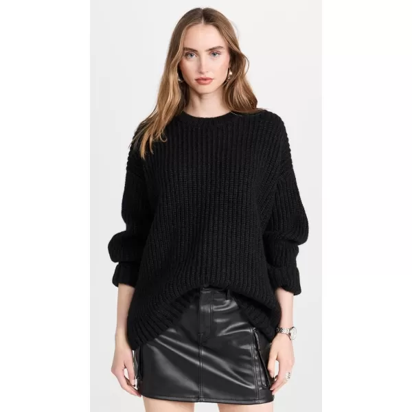 ANINE BING Womens Sydney Crew SweaterBlack