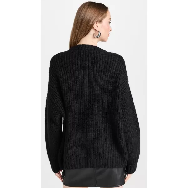 ANINE BING Womens Sydney Crew SweaterBlack