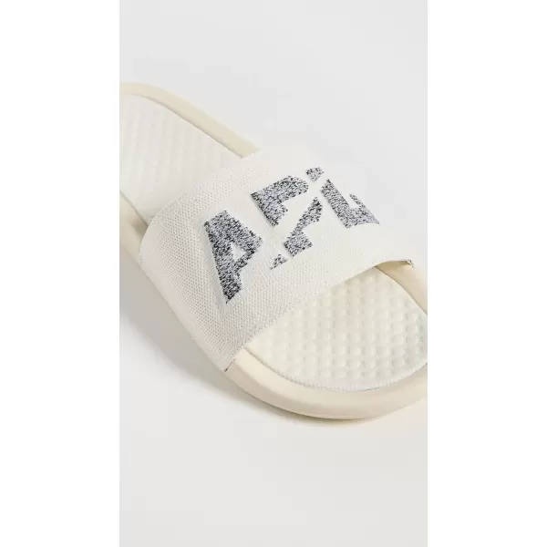 APL Athletic Propulsion Labs Mens Big Logo TechLoom SlidesPristineHeather Grey