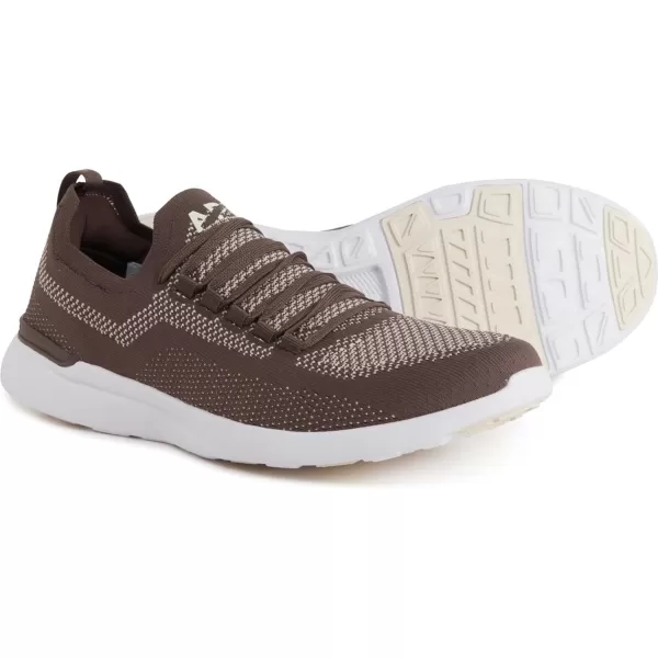 APL Athletic Propulsion Labs Mens Techloom Breeze Running SneakersChocolateWarm SilkWhite