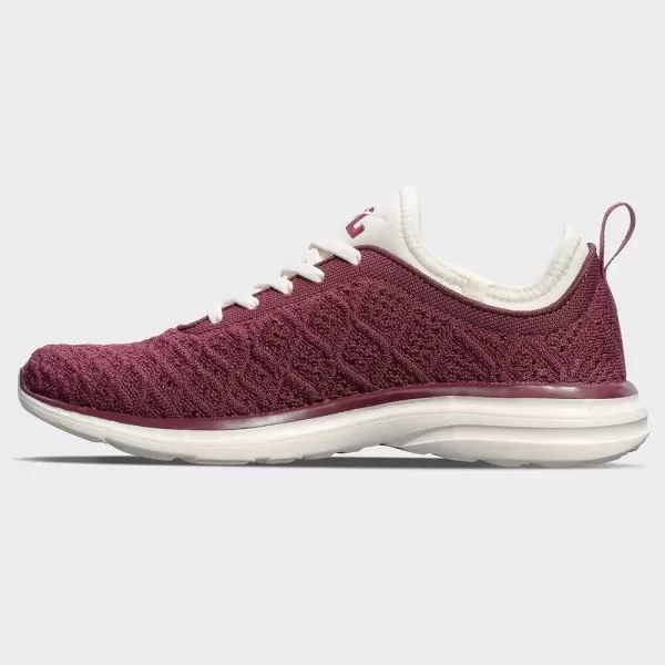 APL Athletic Propulsion Labs Mens Techloom Phantom Running SneakersBurgundyIvory