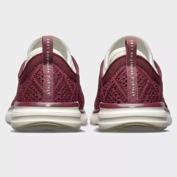 APL Athletic Propulsion Labs Mens Techloom Phantom Running SneakersBurgundyIvory