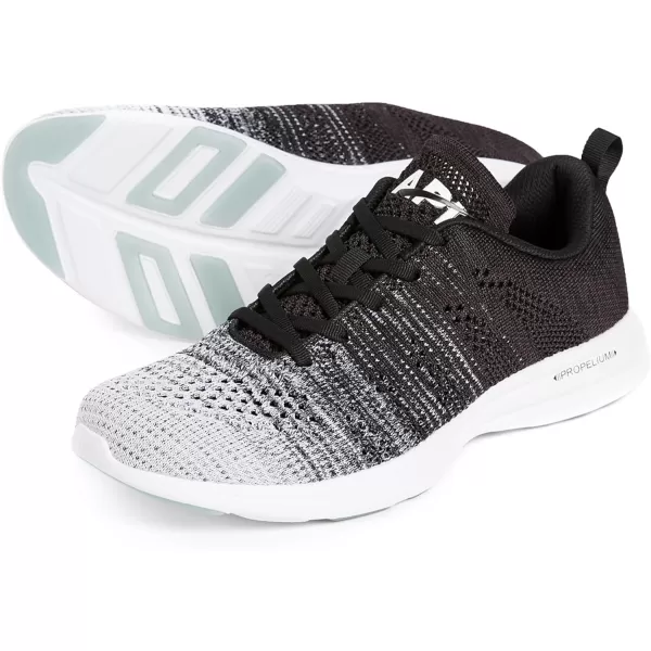 APL Athletic Propulsion Labs Mens Techloom Pro Running SneakersWhiteHeather GreyBlack