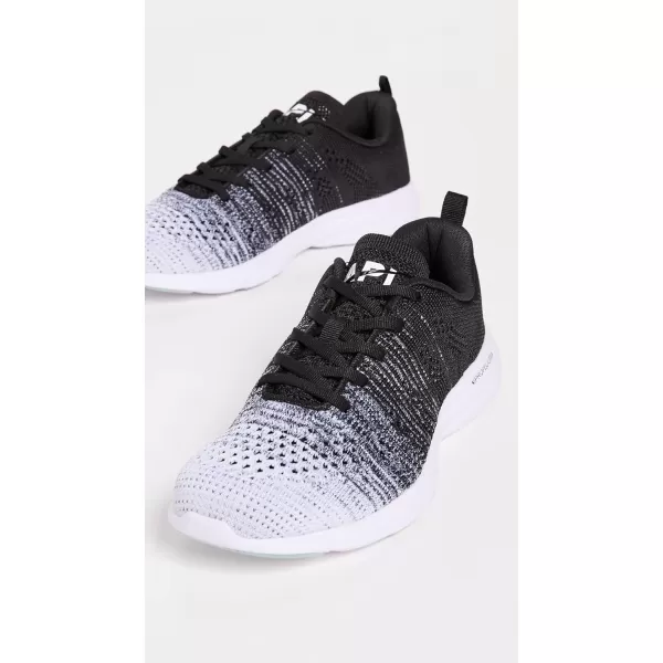 APL Athletic Propulsion Labs Mens Techloom Pro Running SneakersWhiteHeather GreyBlack