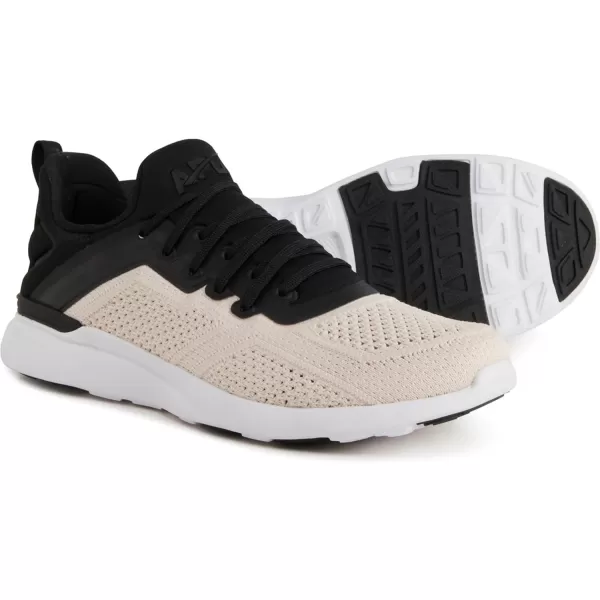 APL Athletic Propulsion Labs Mens Techloom Tracer Running SneakersBlackParchmentWhite